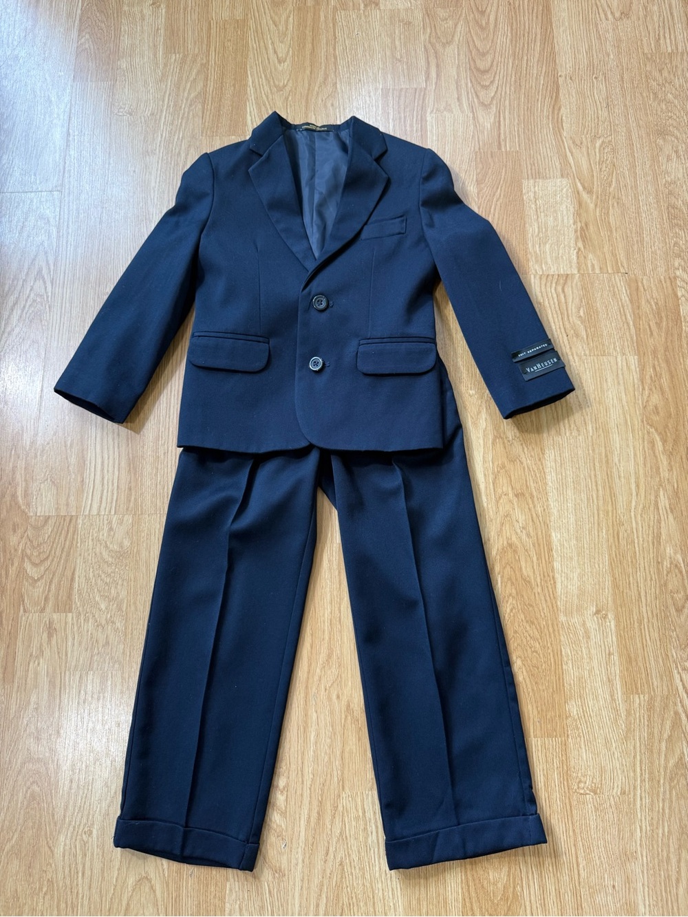 Van Heusen Navy Boys' Two-Piece Suit Jacket & Pants - Size 5